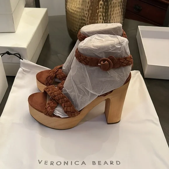 VERONICA BEARD GAEL PLATFORM SANDAL SIZE 9 - Picture 5 of 14
